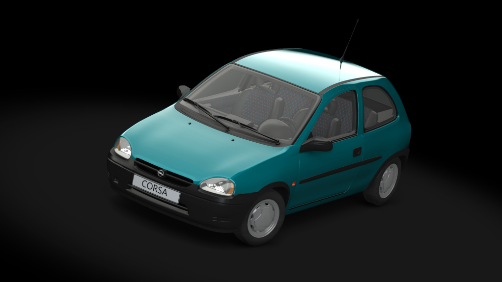 GA Opel Corsa B 1.4i 16v, skin lagoon_blue_mica_met