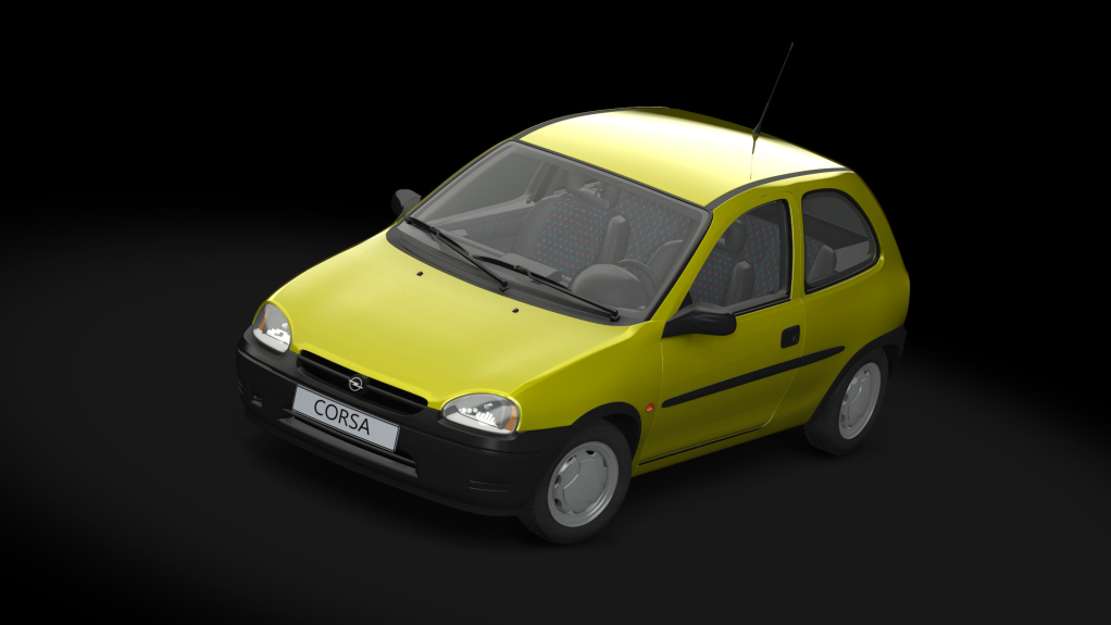 GA Opel Corsa B 1.4i 16v, skin lemon_yellow