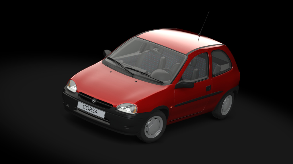 GA Opel Corsa B 1.4i 16v, skin magma_red