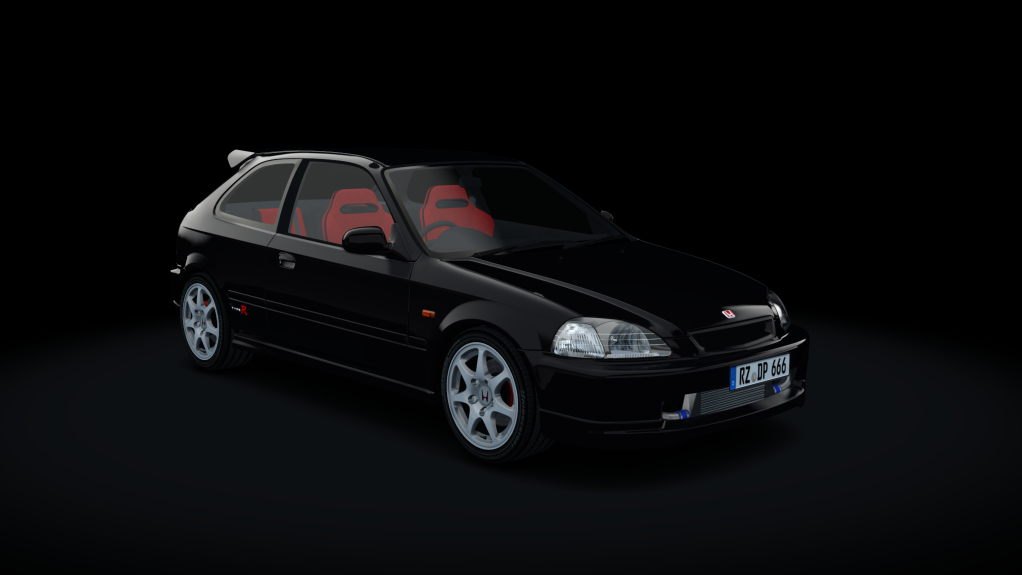 Honda Civic EK9 Type-R Turbo, skin Black