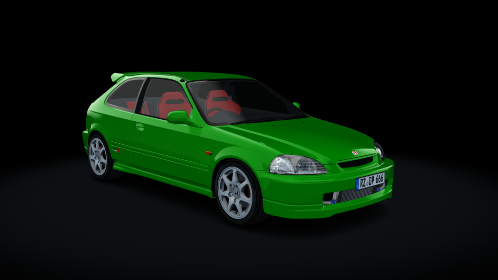 Honda Civic EK9 Type-R Turbo, skin Green