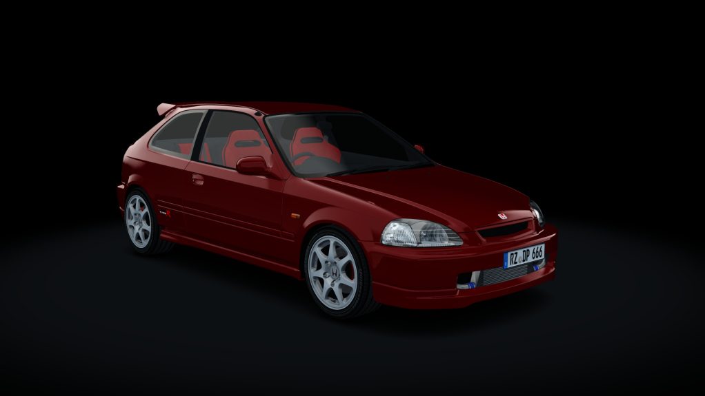 Honda Civic EK9 Type-R Turbo, skin Red