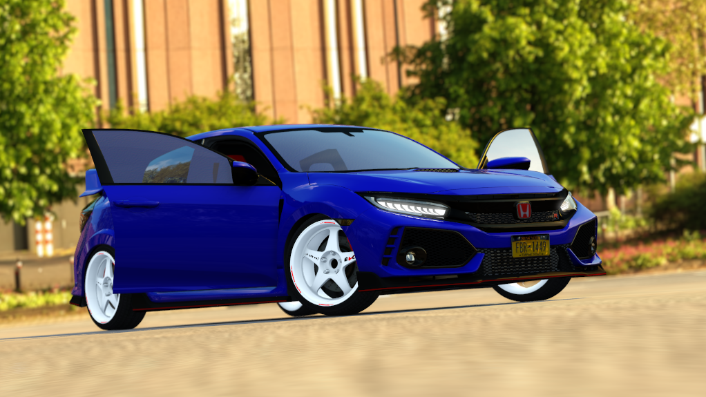 Honda Civic Type-R (FK8) | Redd Tuned, skin Brilliant Sporty Blue Metallic