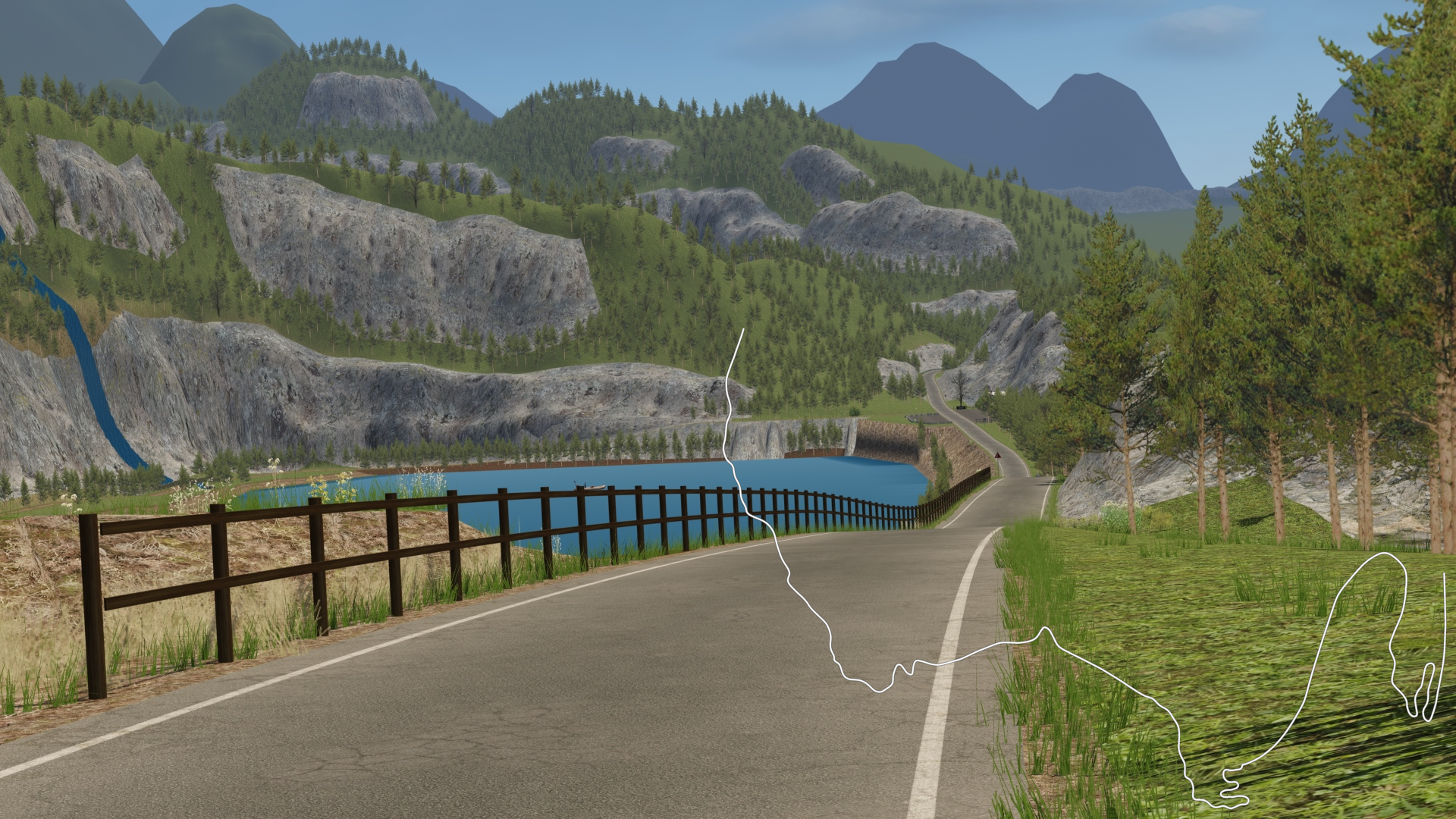 Mountain Route V1.0, layout mountainroute_uphill