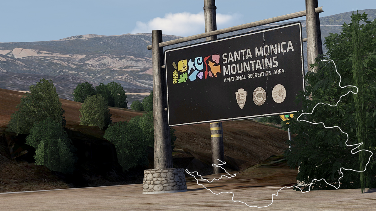 Santa Monica Mountains, layout a_stuntRace