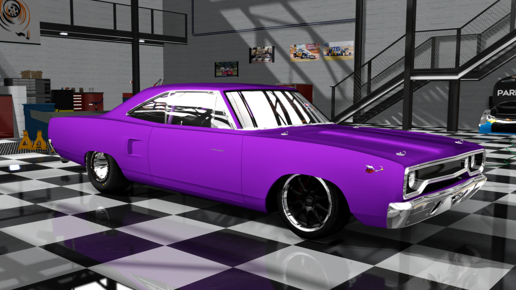 Plymouth Road Runner Drag, skin lila