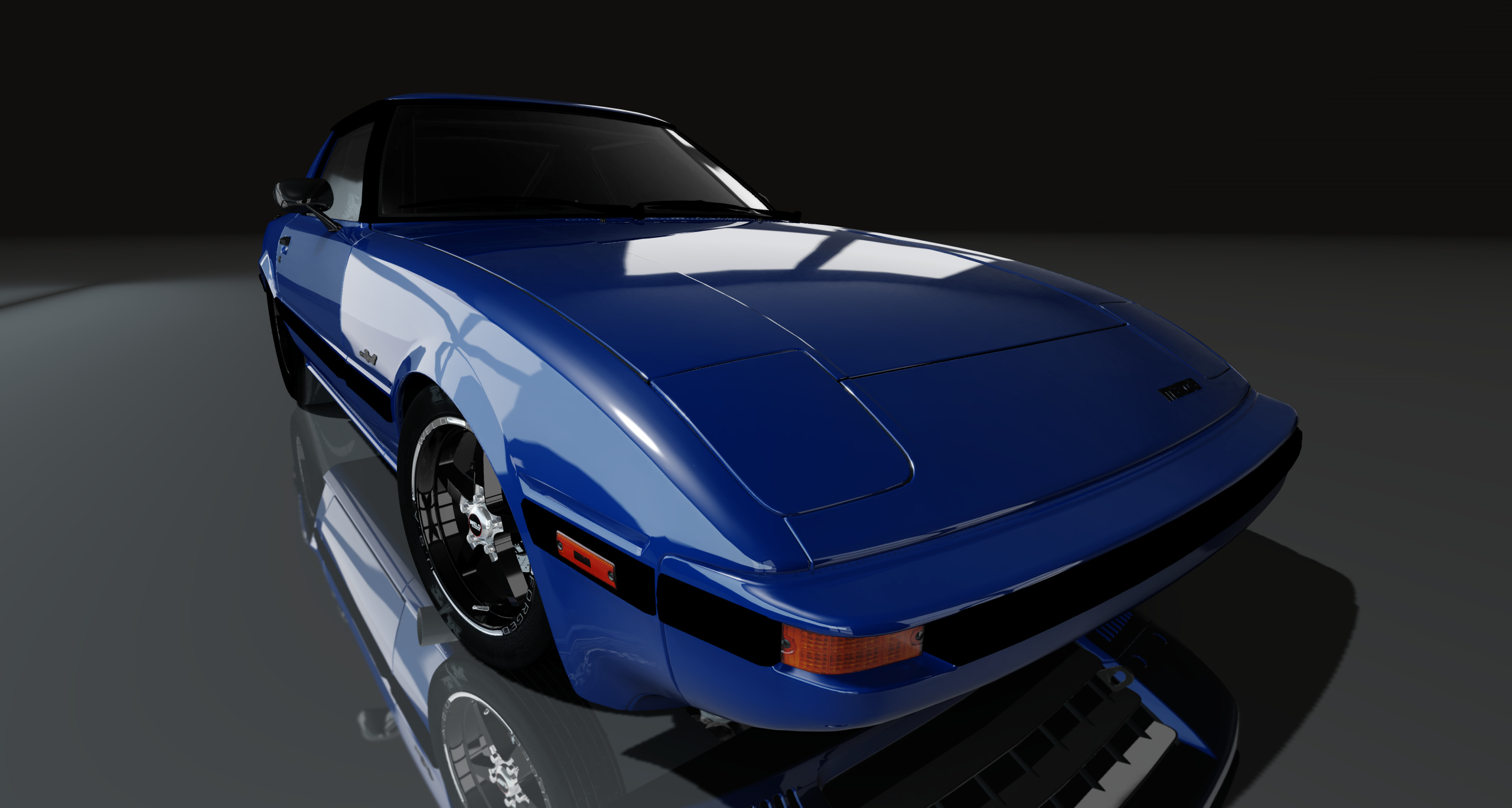 CP Drag RX-7 FB Stick Shift, skin Dark Blue