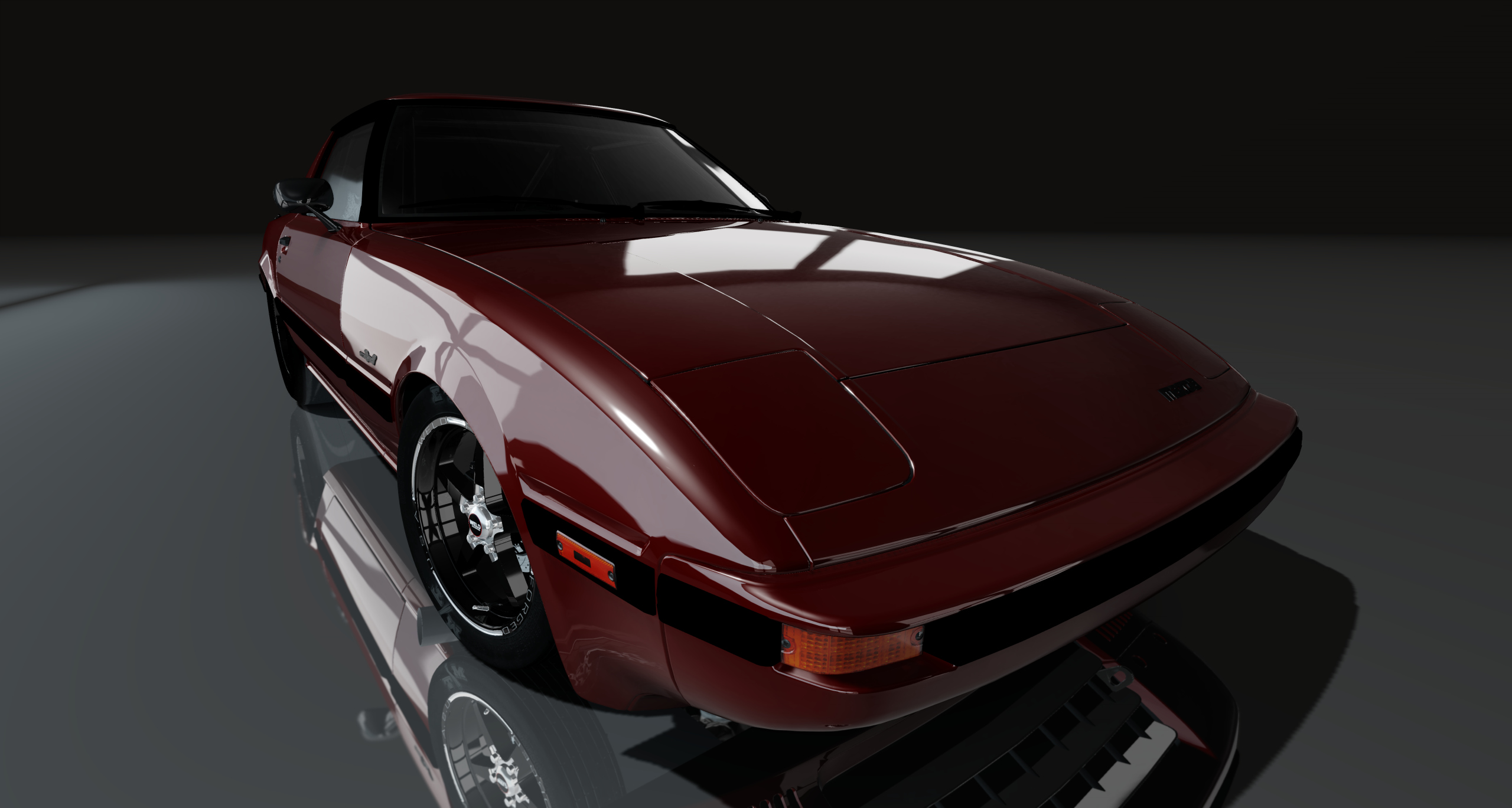 CP Drag RX-7 FB Stick Shift, skin Dark Red