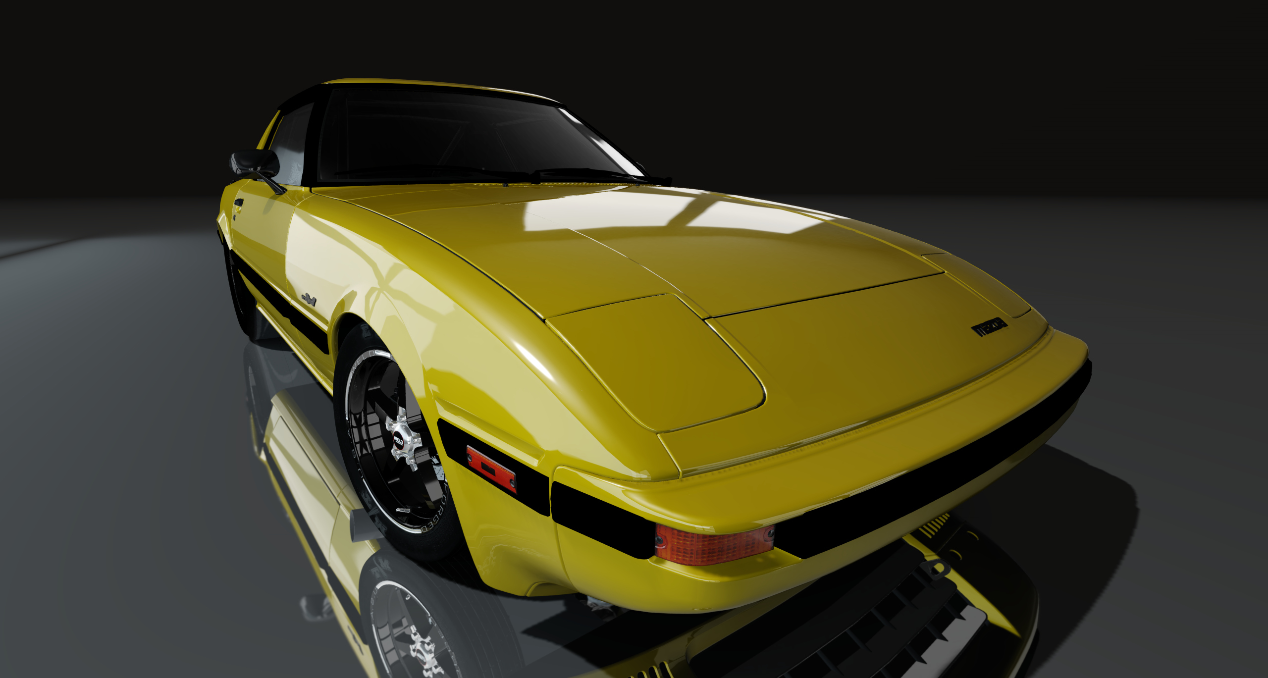 CP Drag RX-7 FB Stick Shift, skin Yellow