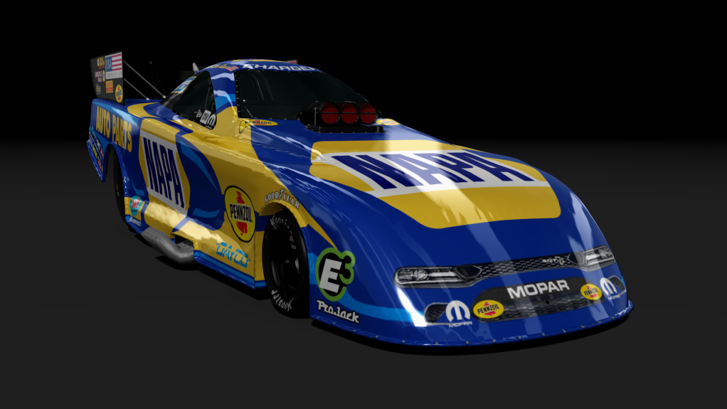 D&O Funny Car Nitro, skin Dodge-Ron Capps