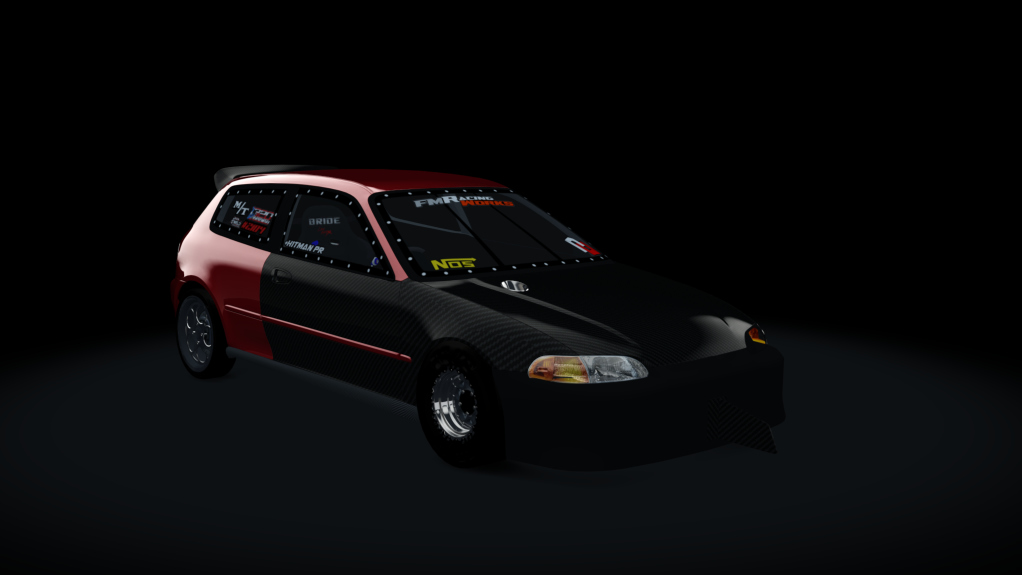 H1 Drag Civic Nossss, skin milano_red