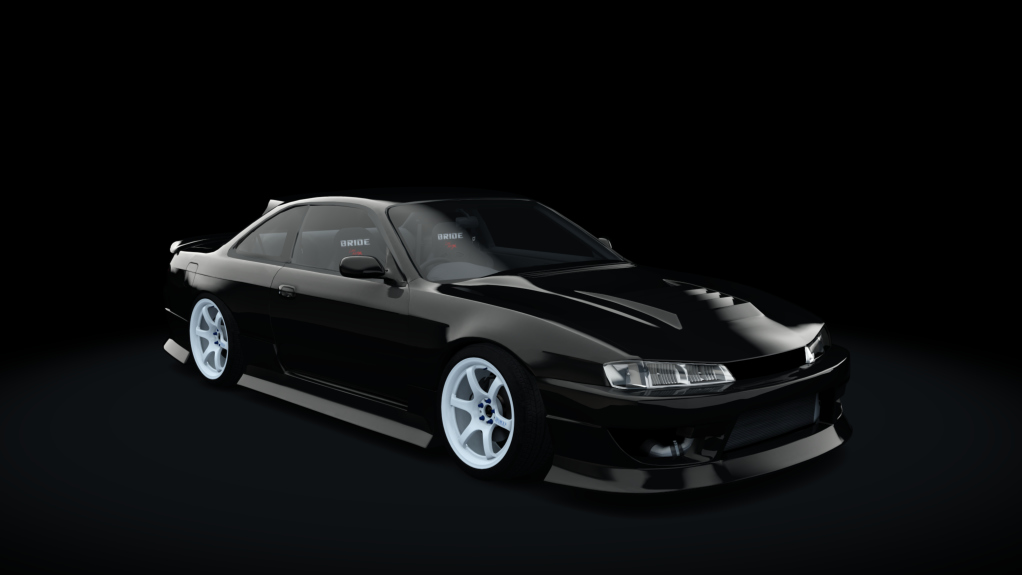 Nissan Silvia S14 WDT Street by sarck, skin Kuro_Black