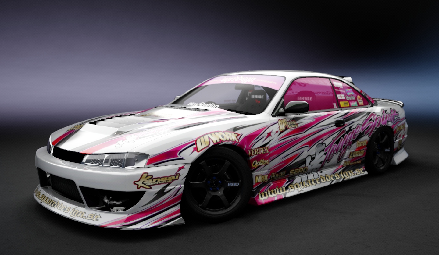 Nissan Silvia S14 WDT Street by sarck, skin SquaredDesign TougeSpirit